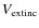 $V_{\rm
extinc}$