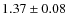 $1.37 \pm 0.08$