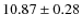 $10.87 \pm 0.28$