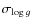 $\sigma_{\log g}$