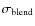 $\sigma_{\rm blend}$