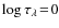 $\log \tau_\lambda \!=\!0$