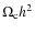 $\Omega_{\rm c}h^2$
