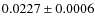 $0.0227\pm0.0006$