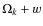 $\Omega _k+w$