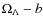 $\Omega _\Lambda -b$