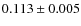 $0.113\pm0.005$