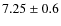$7.25\pm 0.6$