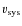 $v_{\rm sys}$