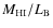$M_{\rm HI}/L_{\rm B}$