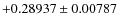 $+0.28937 \pm 0.00787$