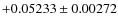 $+0.05233 \pm 0.00272$