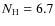 $N_{\rm H} = 6.7$