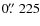 $0\hbox{$.\!\!^{\prime\prime}$ }225$