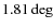 $1.81\deg$