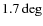 $1.7\deg$