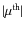 $\vert\mu ^{\rm th}\vert$
