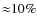 ${\approx}10\%$