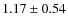 $1.17\pm 0.54$