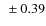 $~\pm0.39$