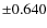 $\pm0.640$