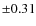$\pm0.31$