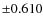 $\pm0.610$