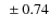 $~ \pm0.74$