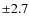 $\pm2.7$