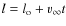 $l = l_{\rm o} + v_{\infty } t$