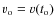 $v_{\rm o} = v(t_{\rm o})$