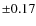 $\pm0.17$