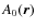 $A_{0}(\vec{r})$