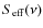 $S_{{\rm eff}}(\nu)$