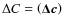 $\Delta C=\left( \vec{\Delta c} \right)$