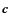 $\vec{c}$