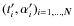 $(t_i^{\prime}, \alpha_i^{\prime})_{i=1, \ldots, \vec{N}}$