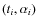 $(t_i,\alpha_i)$