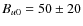 $B_{u0}=50\pm 20$