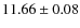 $11.66 \pm 0.08$