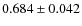 $0.684 \pm 0.042$