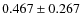 $0.467 \pm 0.267$