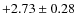 $+2.73 \pm 0.28$