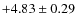 $+4.83 \pm 0.29$