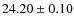 $24.20 \pm 0.10$