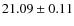 $21.09 \pm 0.11$