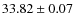 $33.82 \pm 0.07$