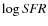 $\log \textit{SFR}$