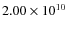 $2.00\times10^{10}$