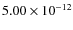 $5.00\times10^{-12}$